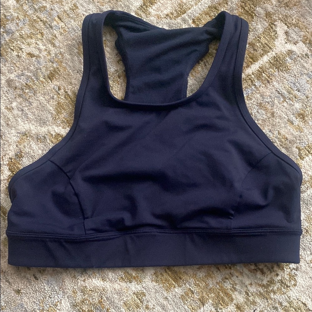 Lululemon navy Racerback Sports Bra with Wide Supportive Band size 8